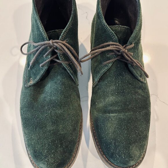 Alfani Men's Lancer Chukka Boots in Pine Green Suede Crepe Sole Size 9M - Picture 6 of 9